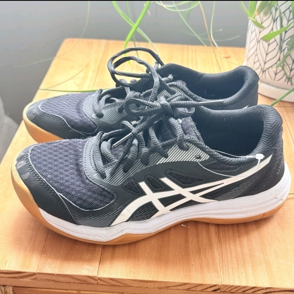 Asics Men's UpCourt 5 VolleyBall Shoes Black/White Size 4.5 US/37 EU